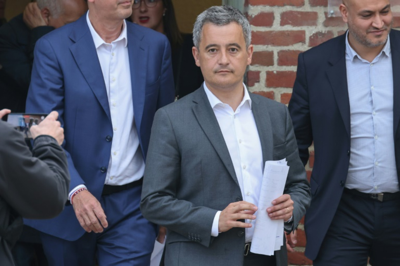 Le ministre de l'Intérieur Gérald Darmanin à Halluin, dans le nord de la France, le 11 juin 2024 © Denis Charlet