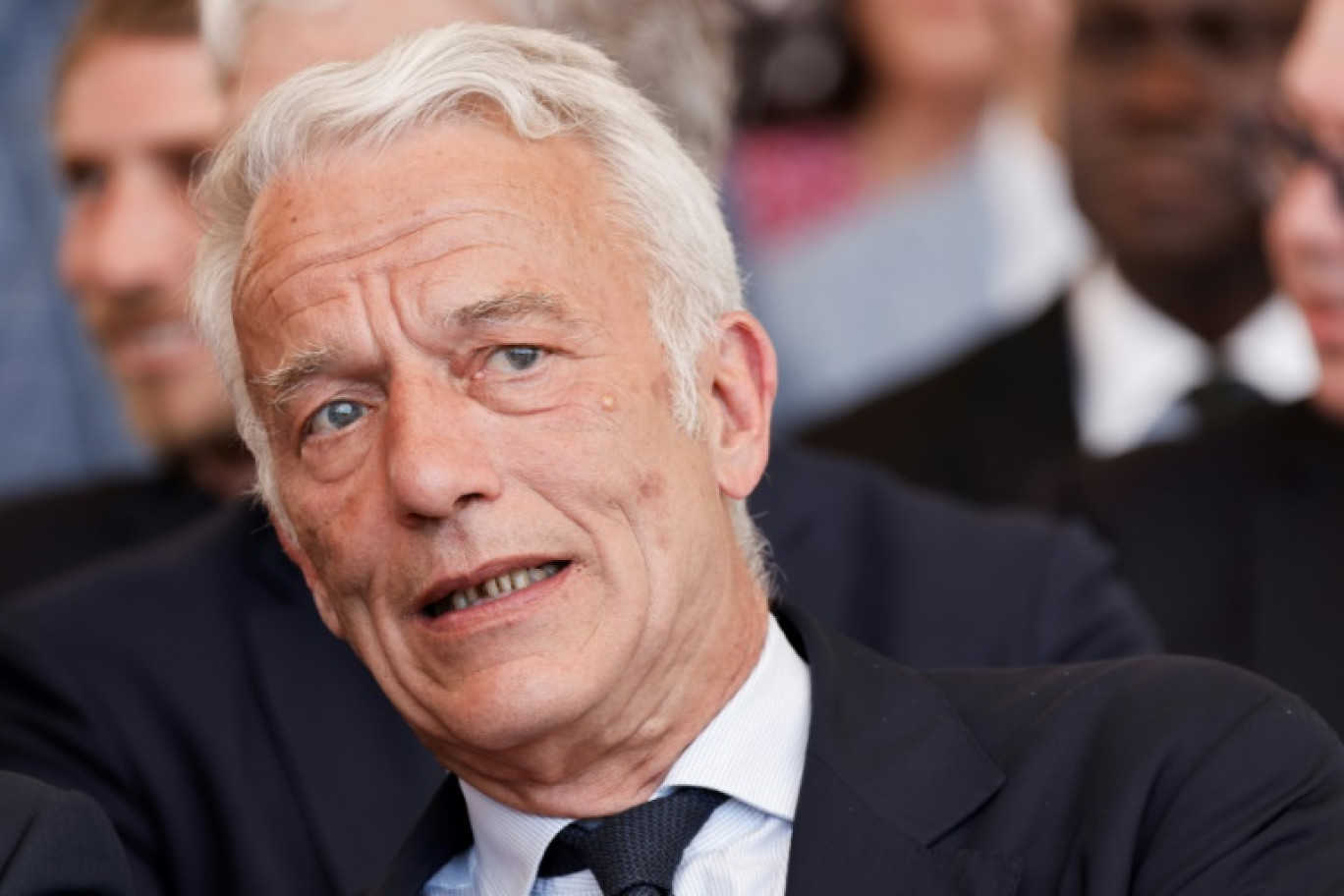 Le président du Medef, Patrick Martin, à Paris le 18 avril 2024 © Geoffroy VAN DER HASSELT