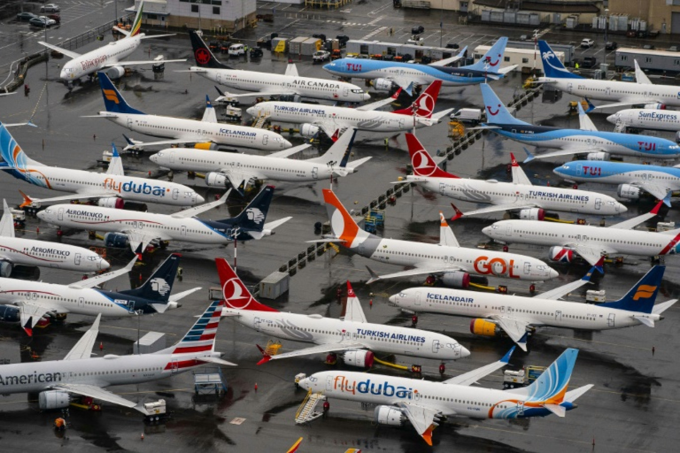 Des Boeing 737 MAX cloués au sol après deux crashes en 2018 et en 2019, à Seattle le 18 novembre 2020 © David Ryder