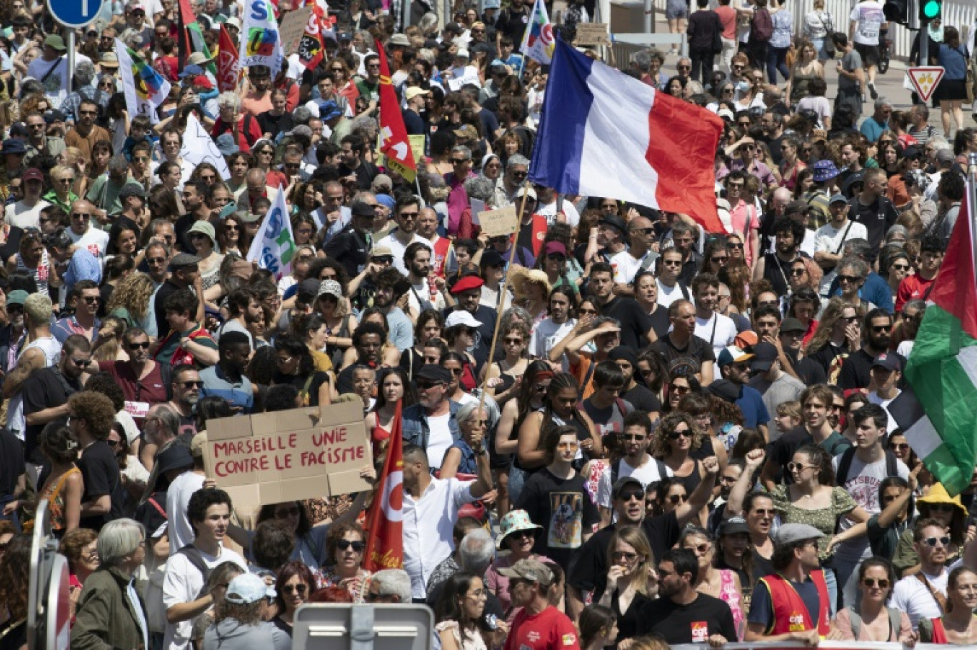 Manifestation contre l'extrême droite à Marseille, le 15 juin 2024 © Jérémy PAOLONI