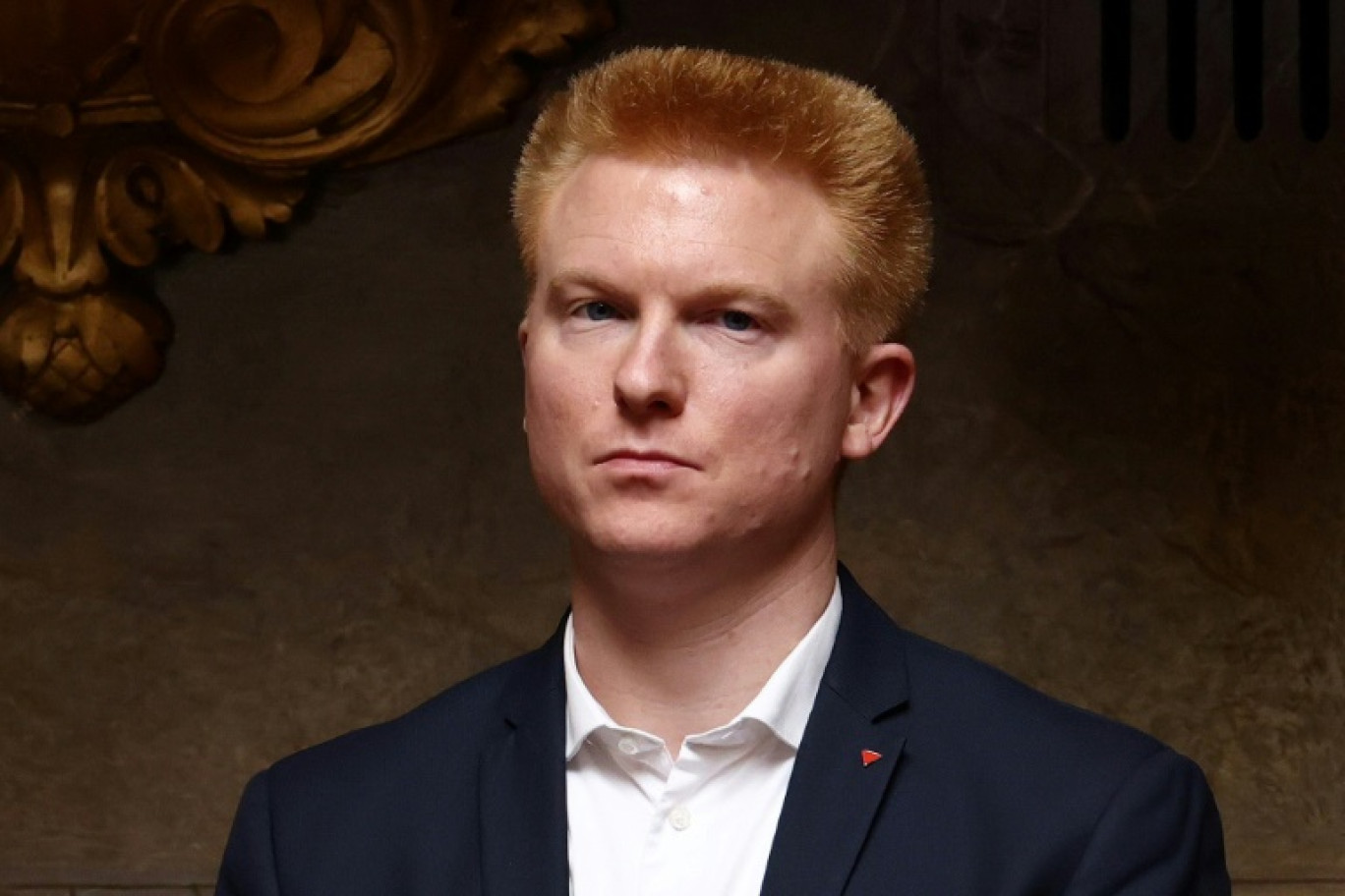 Adrien Quatennens lors des questions au gouvernement à l'Assemblée nationale le 11 avril 2023 © Thomas SAMSON