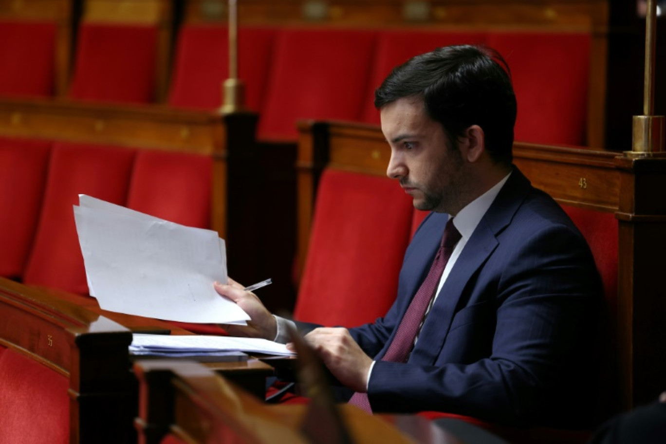 Le député RN Jean-Philippe Tanguy à l'Assemblée nationale, le 5 février 2024 à Paris © Thomas SAMSON