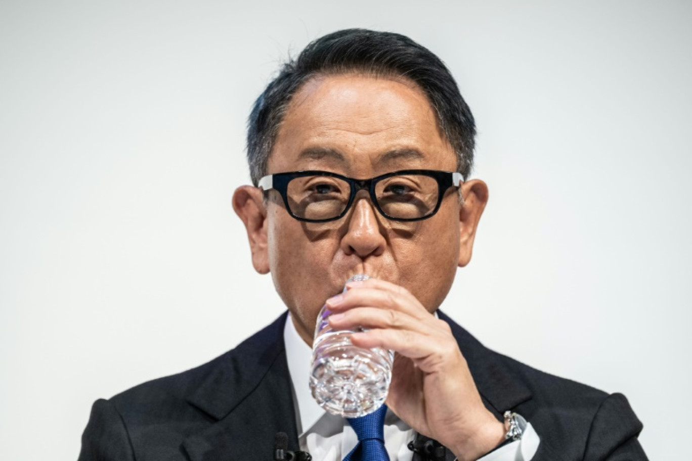 Le président de Toyota, Akio Toyoda, le 3 juin 2024 à Tokyo © Yuichi YAMAZAKI