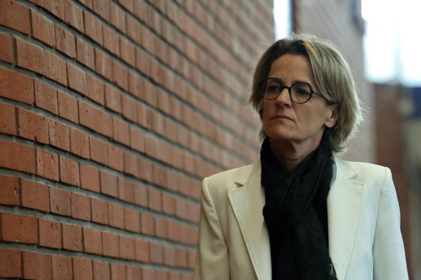 L'ex-maire de Canteleu Mélanie Boulanger arrive au tribunal de Bobigny, le 27 mai 2024 © Thomas SAMSON