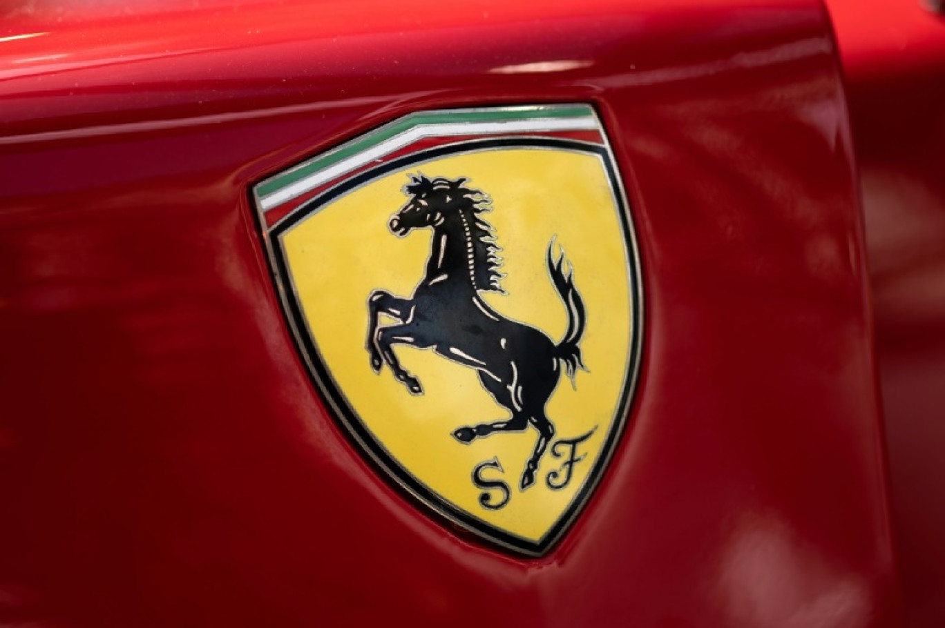 Ferrari, la marque au cheval cabré, a inauguré un nouveau site d'assemblage où sera produite sa voiture électrique, à Maranello, le 21 juin 2024 © MARCO BERTORELLO