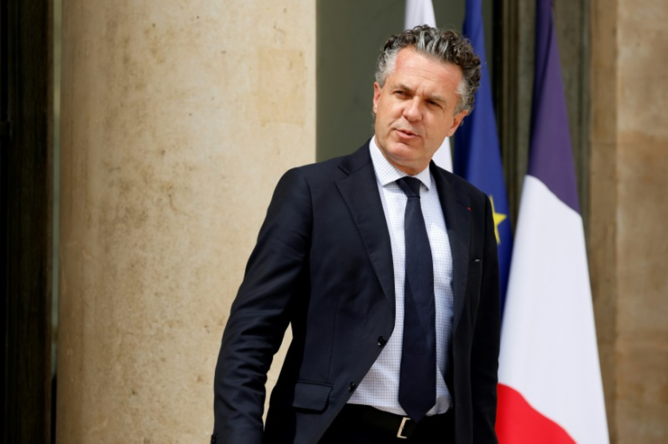 Le ministre français  de la Transition écologique Christophe Béchu au Palais de l'Elysée à paris le 21 mai 2024 © Ludovic MARIN