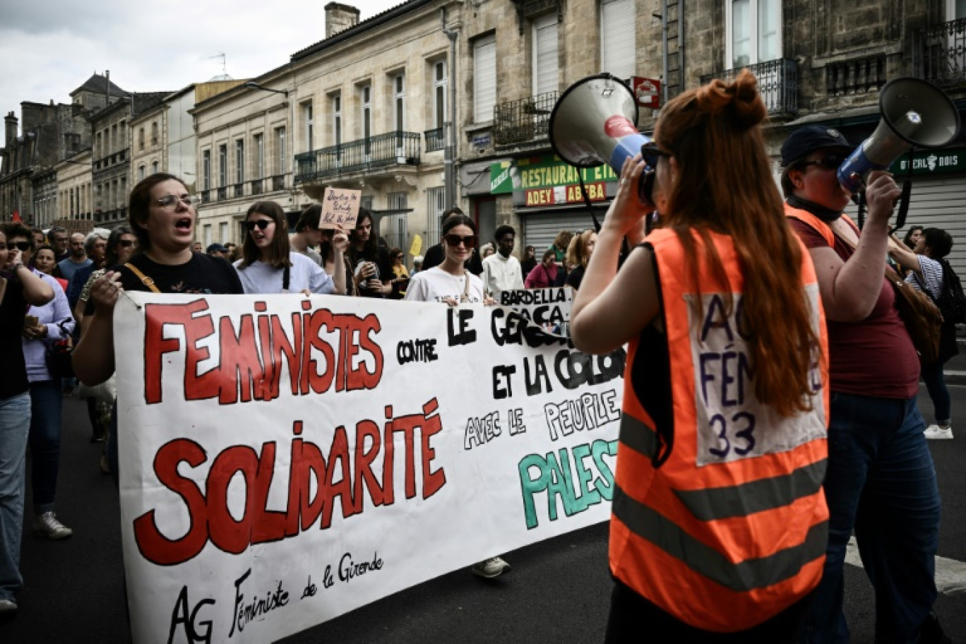 Marche féministe contre l'extrême droite le 23 juin 2024 à Bordeaux © Philippe LOPEZ