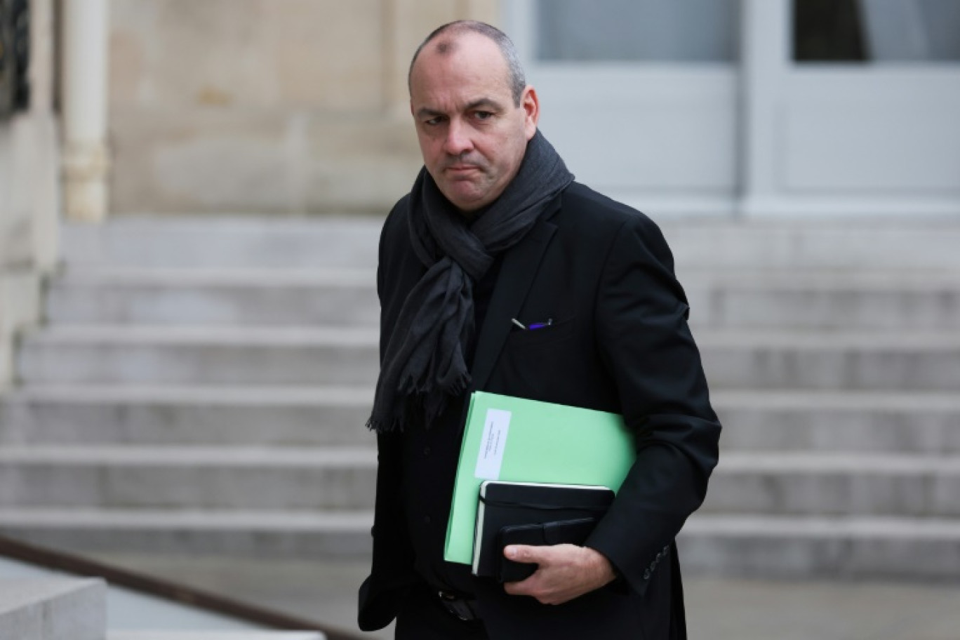 Laurent Berger, avant une session plénière du Conseil national de la refondation présidée par Emmanuel Macron, Paris le 12 décembre 2022 © Thomas SAMSON