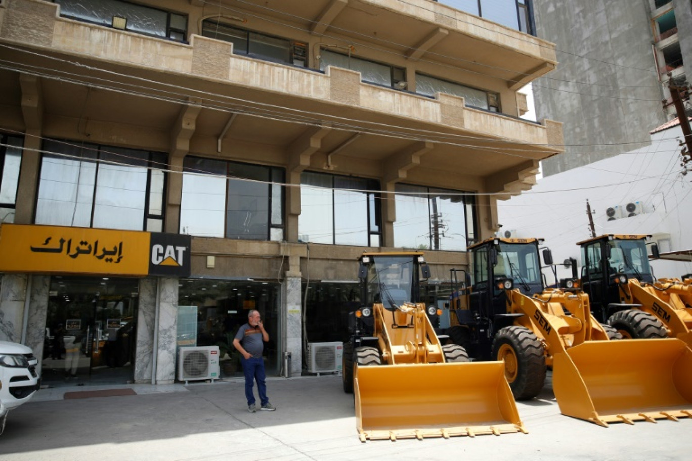 Un magasin Caterpillar à Bagdad, le 30 mai 2024 © AHMAD AL-RUBAYE