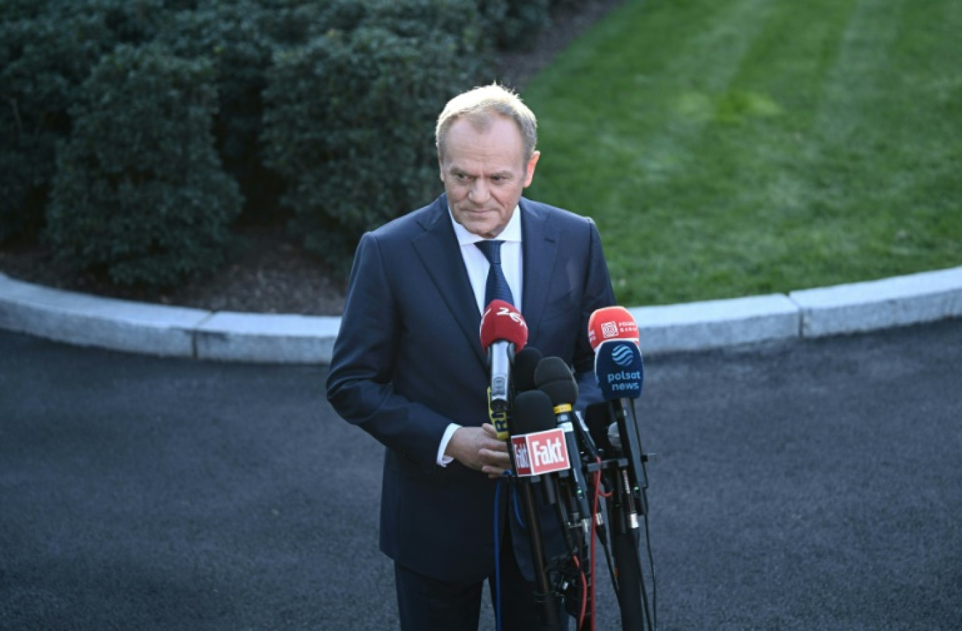 Le Premier ministre polonais Donald Tusk, le 12 mars 2024 à Washington © Brendan SMIALOWSKI