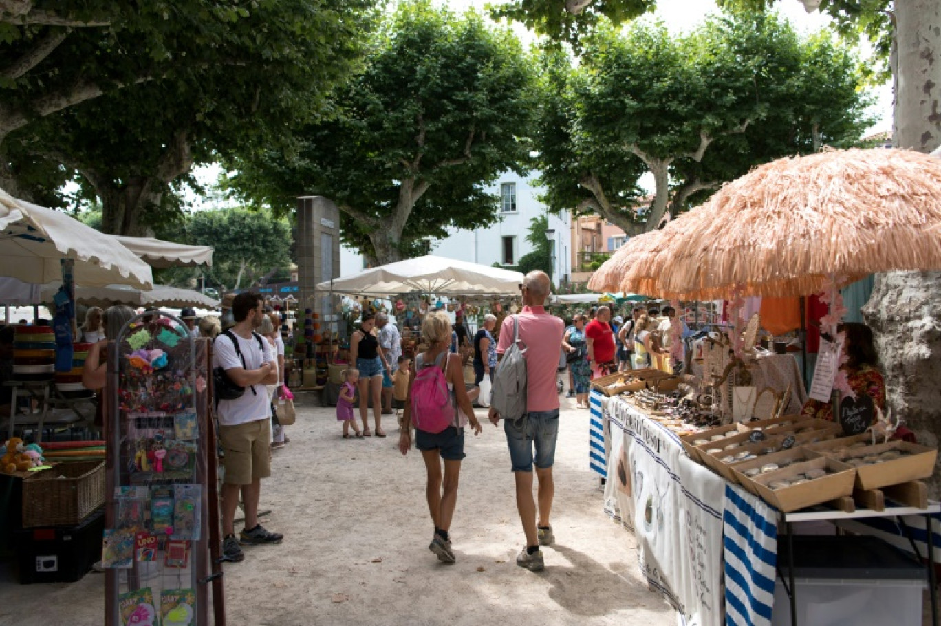 Le marché de Collioure, dans les Pyrénées-Orientales, le 26 juin 2024 © Matthieu RONDEL