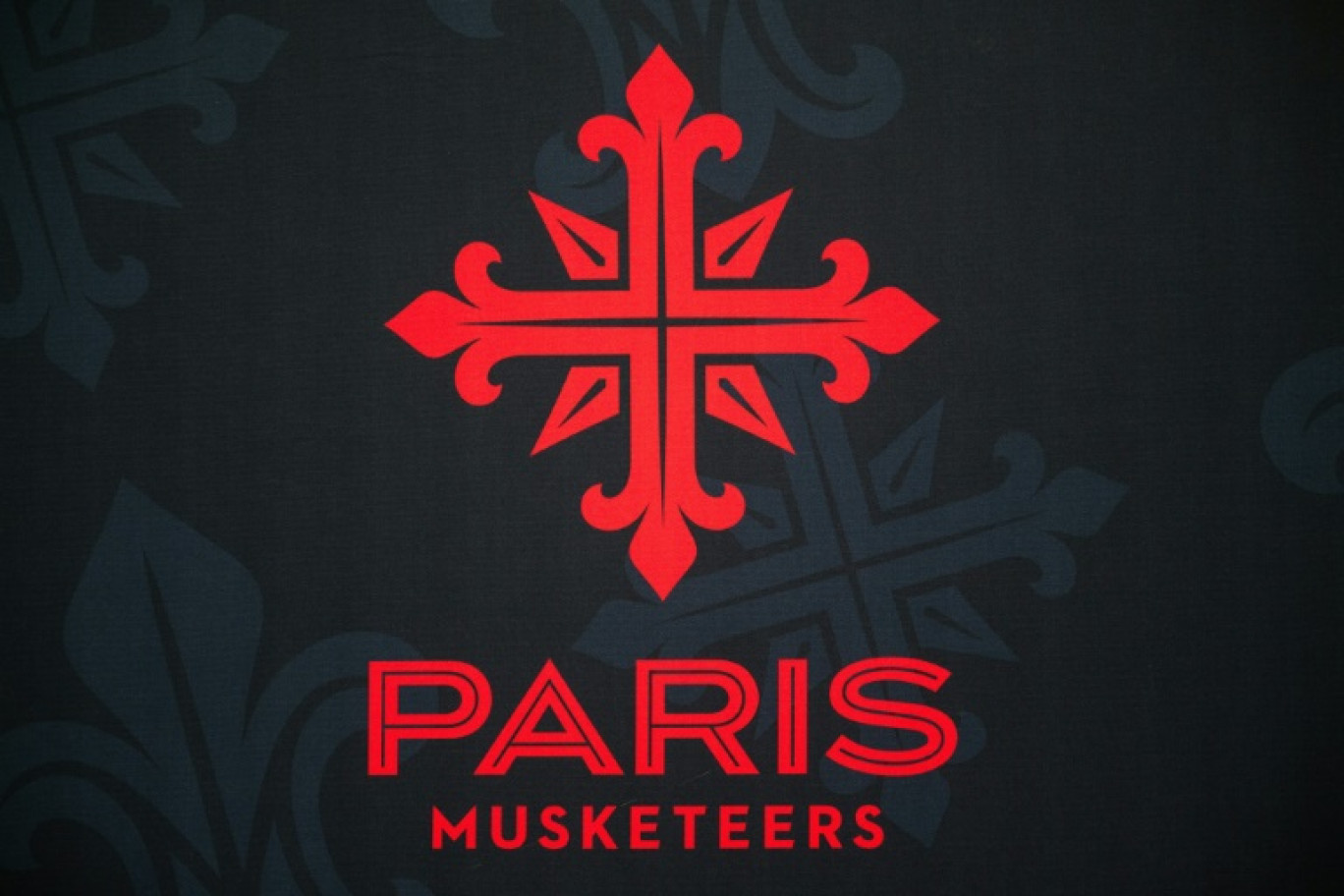 Le logo de l'équipe de football américain des Paris Musketeers le 9 juin 2024 © Julie SEBADELHA