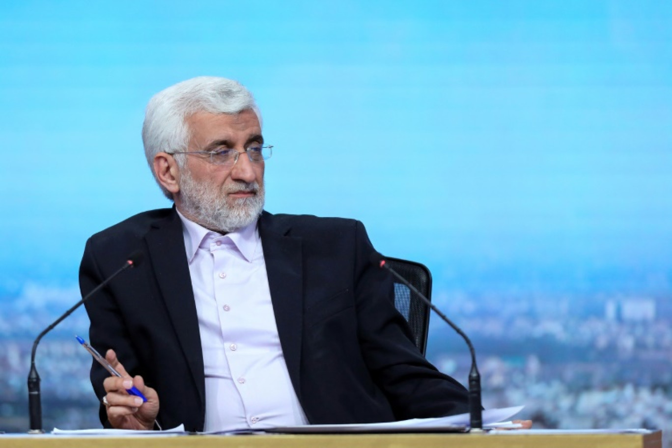 Le candidat iranien à la présidentielle et ultraconservateur Saeed Jalili à Téhéran le 25 juin 2024 © MORTEZA FAKHRINEJAD