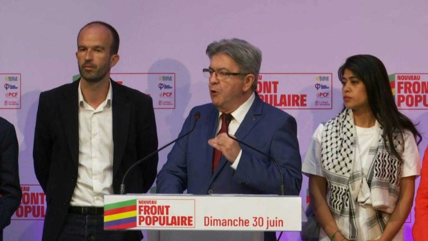 Législatives: si LFI est arrivé 3e et le RN en tête, "nous retirerons notre candidature", déclare Mélenchon