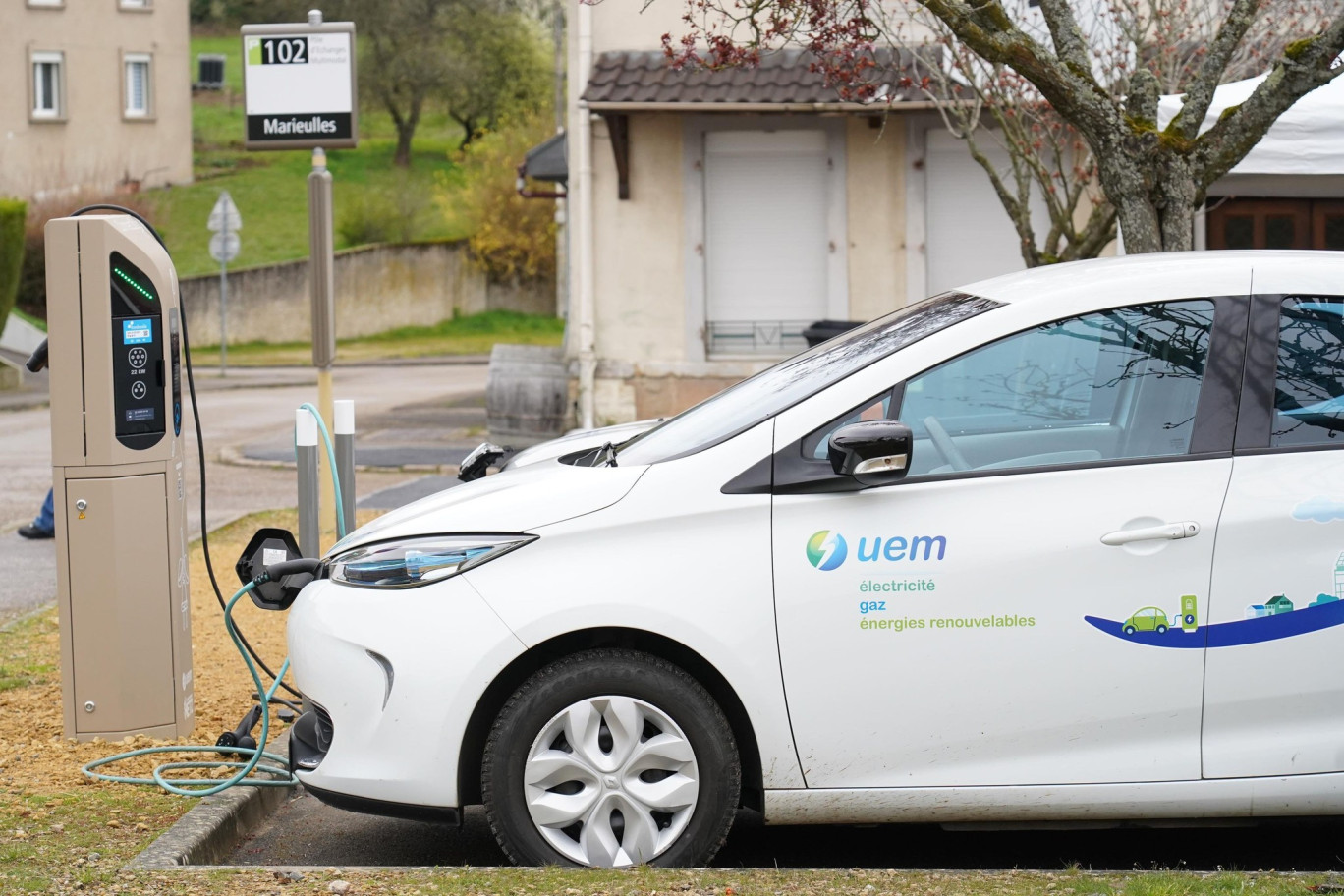 La première borne à été installée le 26 mars dernier à Marieulles. © Eurométropole de Metz/UEM.