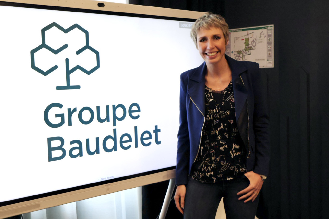 Caroline Poissonnier, directrice générale du groupe Baudelet Environnement, a repris l'entreprise familiale avec son frère, co-dirigeant, dans le cadre du pacte Dutreuil. 