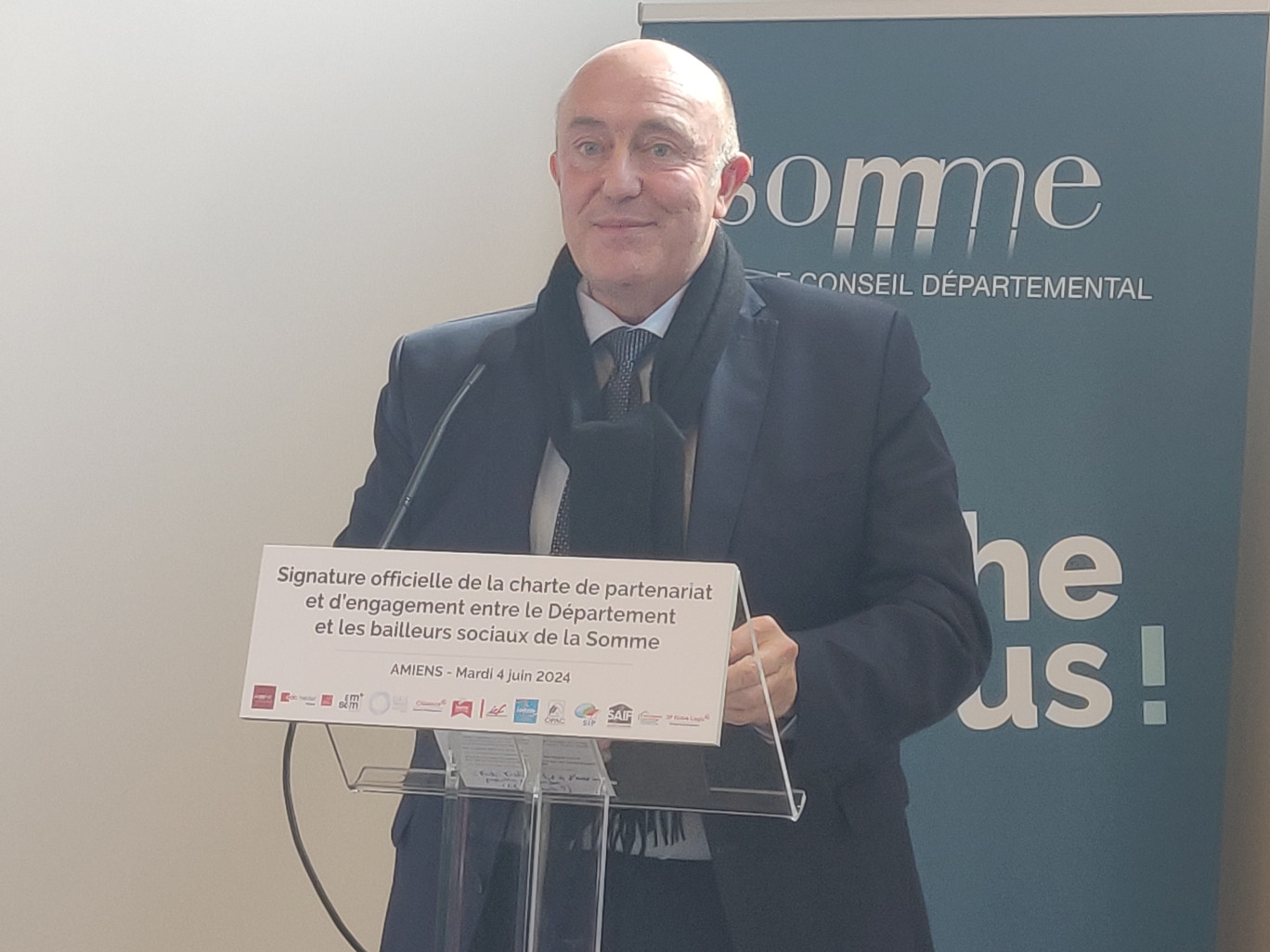 « Le Département ne peut pas être absent du sujet du logement » pour Stéphane Haussoulier, président du Département. (c) Aletheia Press / D. La Phung