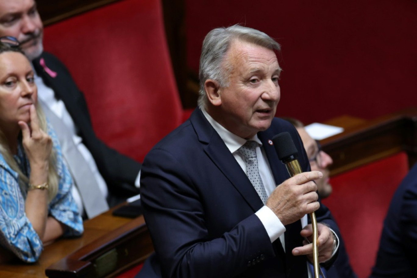 Le député Rassemblement national (RN) Roger Chudeau, à l'Assemblée nationale à Paris, le 3 octobre 2023 © Thomas SAMSON