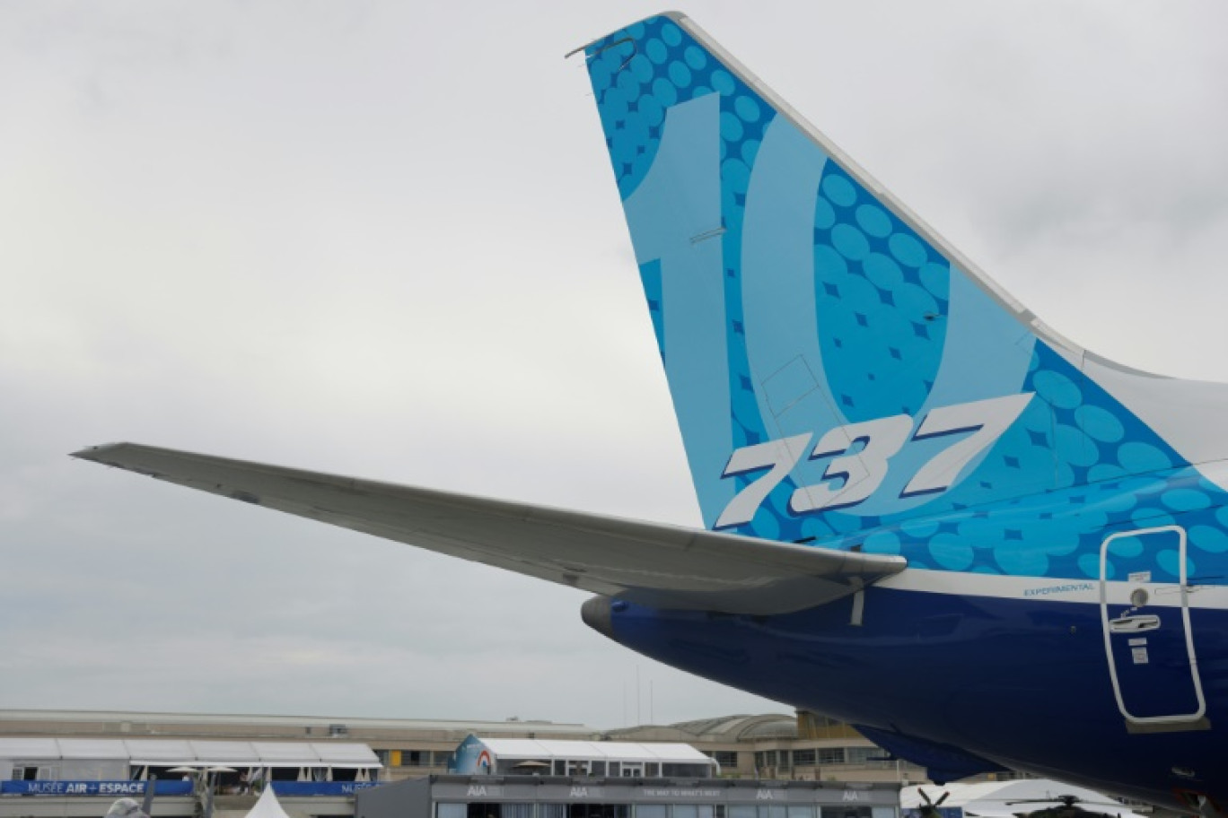 Un Boeing 737 Max lors du salon aéronautique de Paris-Le Bourget, le 20 juin 2023 © Geoffroy Van der Hasselt