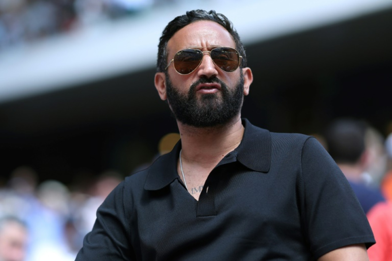 Cyril Hanouna au tournoi de tennis de Roland-Garros, à Paris, le 9 juin 2024 © Alain JOCARD