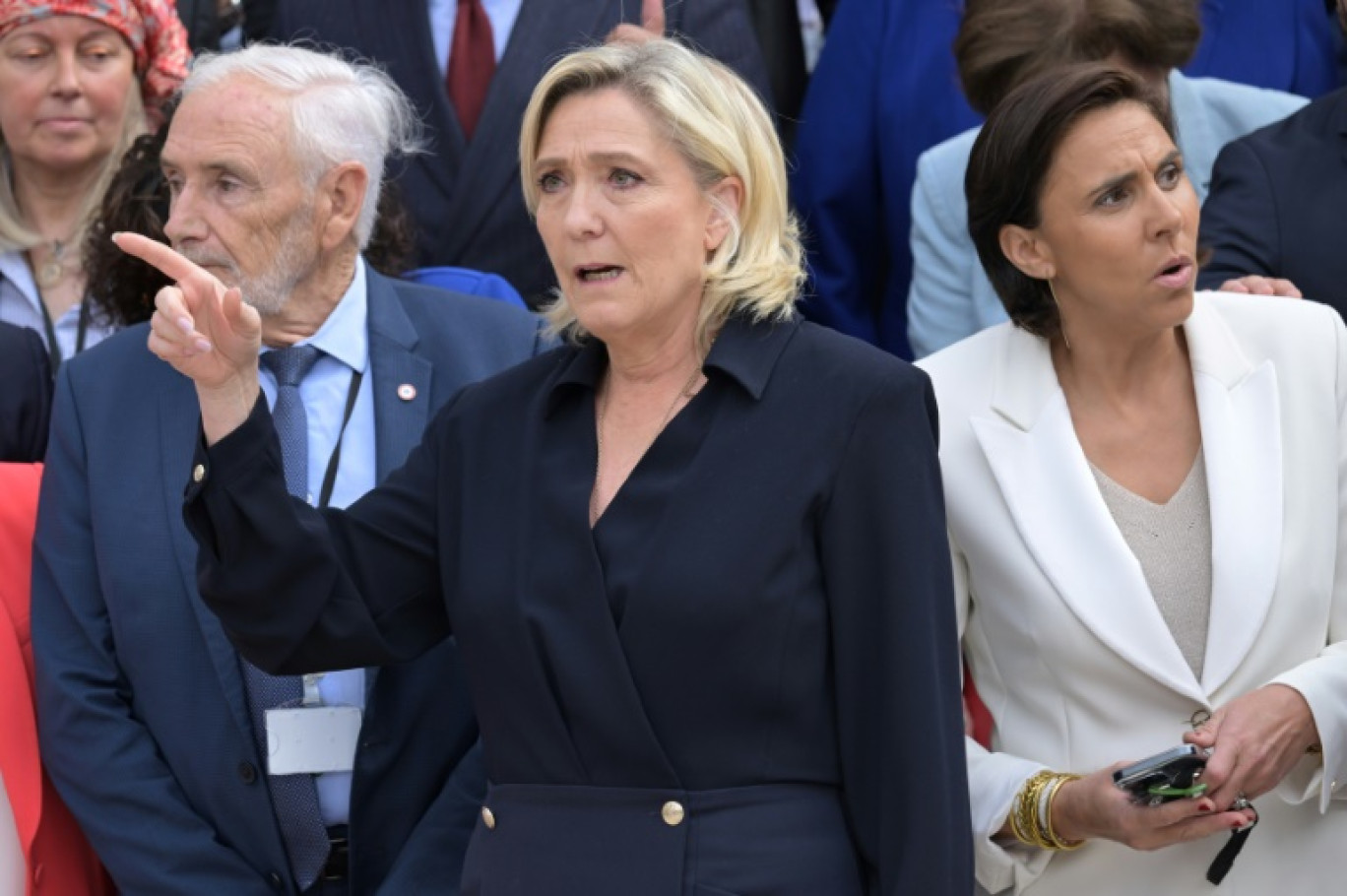 La leader du Rassemblement national Marine Le Pen arrive à l'Assemblée nationale le 10 juillet 2024 © Bertrand GUAY