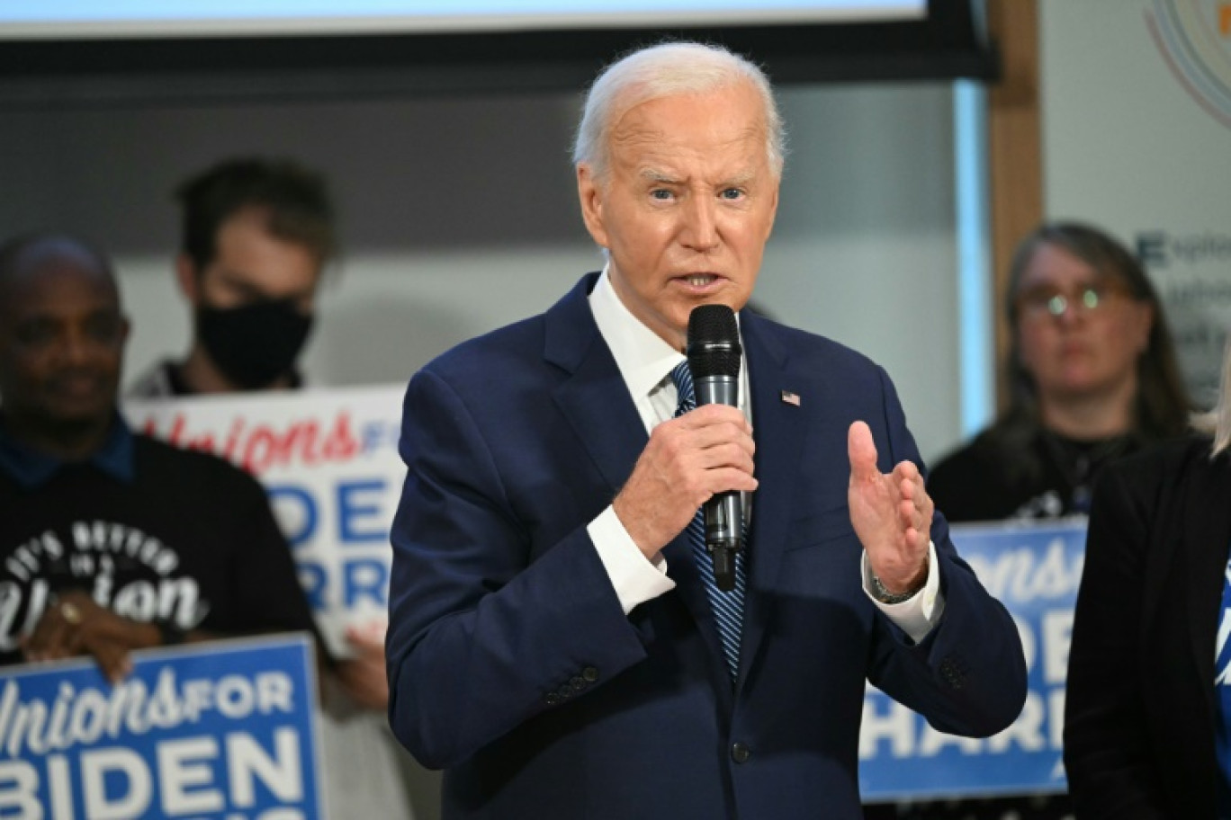 Le président Joe Biden, en campagne pour sa réélection, à Washington le 11 juillet 2024 © SAUL LOEB