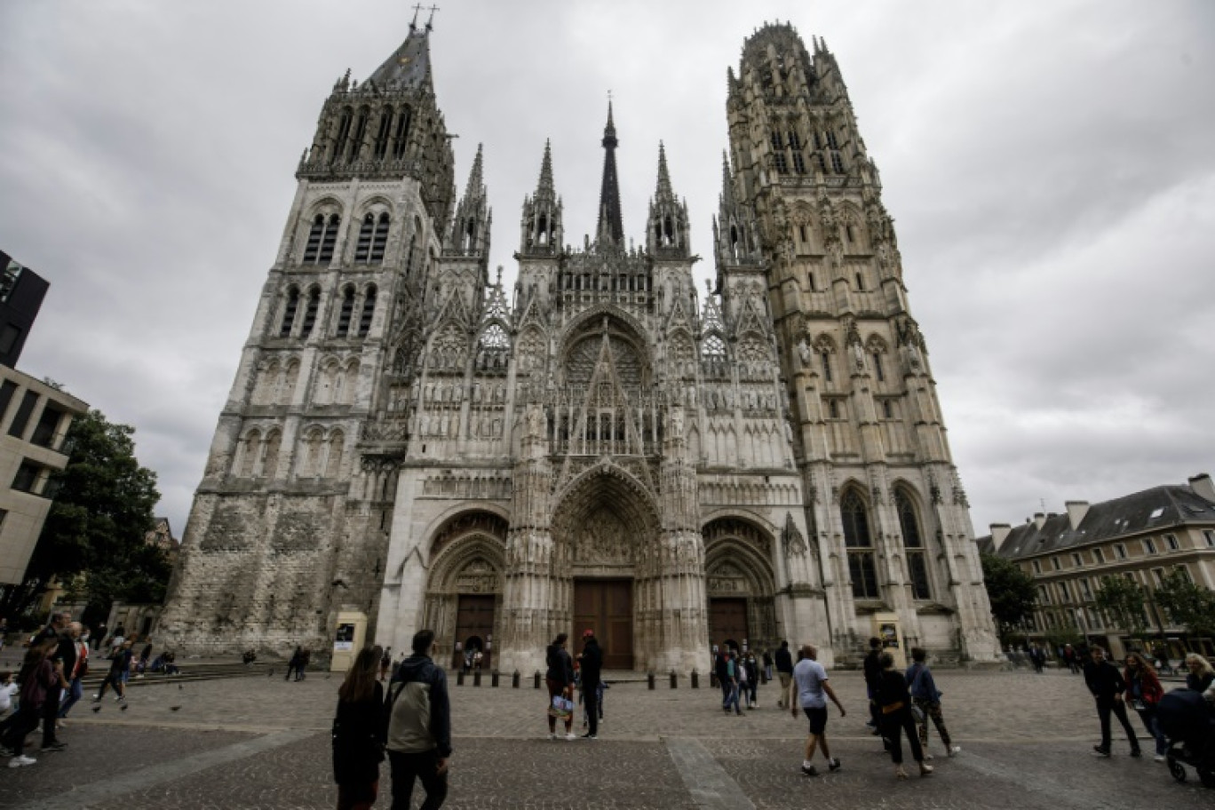 La cathédrale de Rouen le 4 juillet 2020 avant l'incendie © Sameer Al-DOUMY