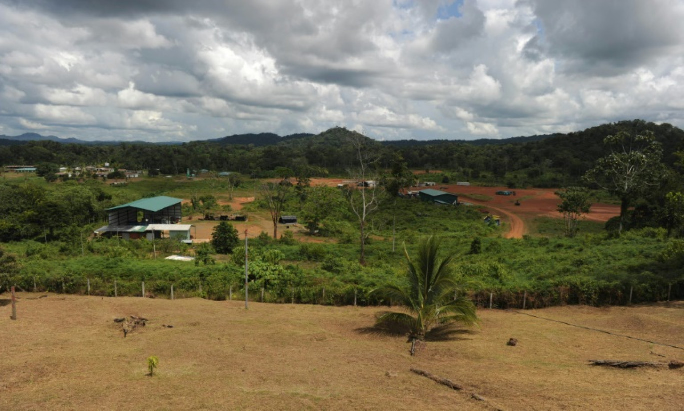 Le site où Infinito Gold avait un projet d'exploitation de mine d'or, à Crucitas de San Carlos, dans le nord du Costa Rica, le 13 octobre 2010 © YURI CORTEZ