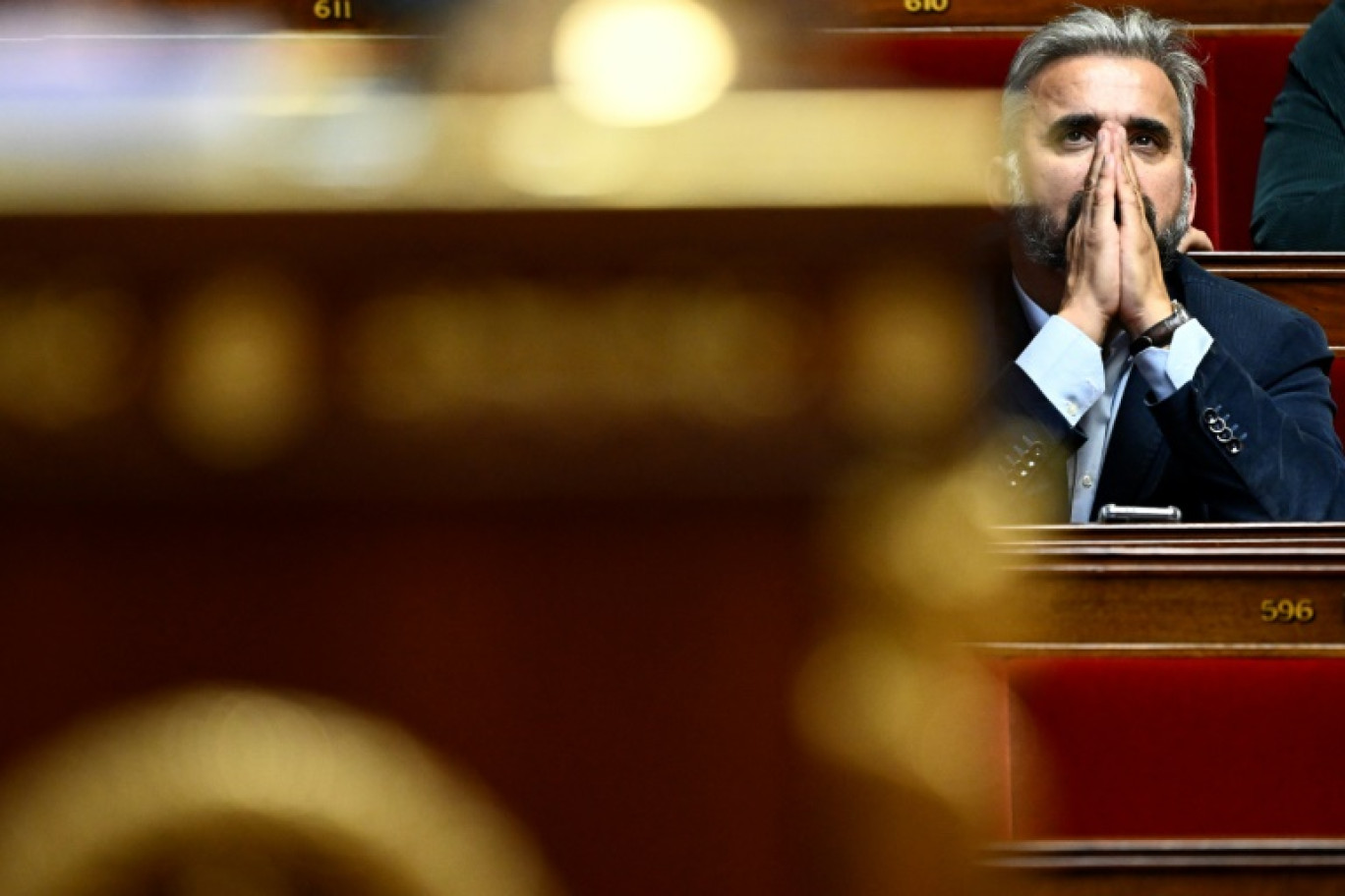 Alexis Corbiere à l'Assemblée nationale le 17 octobre 2023 © JULIEN DE ROSA