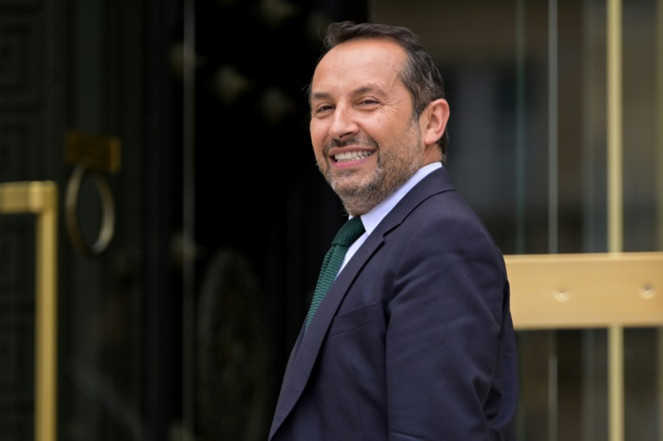 Sébastien Chenu, élu député RN, arrive à l'Assemblée nationale pour la journée d'accueil, le 1er juillet 2024 à Paris © Bertrand GUAY