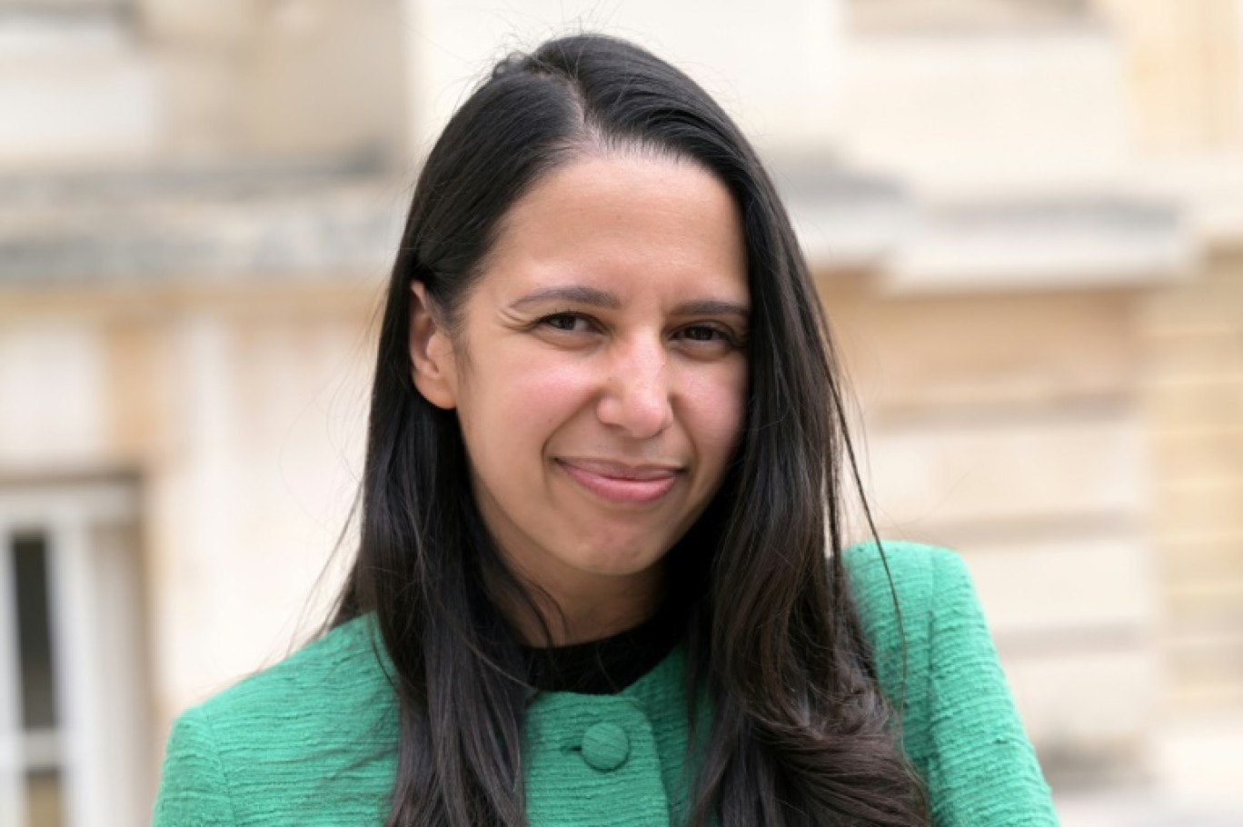 Naïma Moutchou, députée nouvellement élue du parti Ensemble pour la République (ex-Renaissance) à l'Assemblée nationale, à Paris le 8 juillet 2024 © Bertrand GUAY