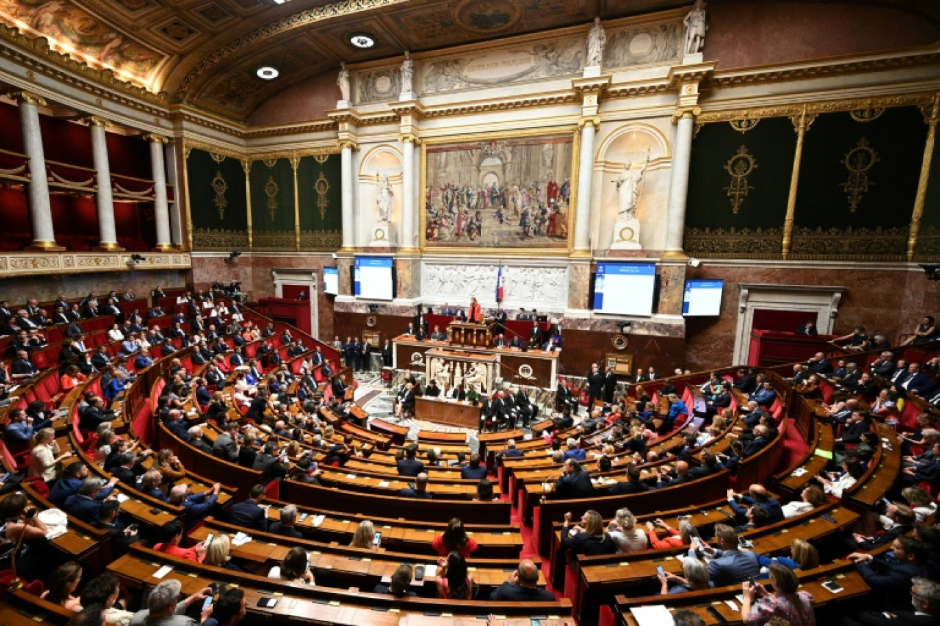 L'Assemblée nationale à Paris, le 18 juillet 2024 © Bertrand GUAY