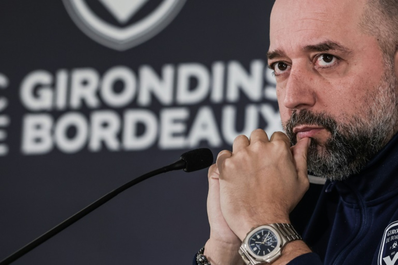 Le président des Girondins de Bordeaux, le 7 juillet 2022 au centre d'entraînement du Haillan © Thibaud MORITZ