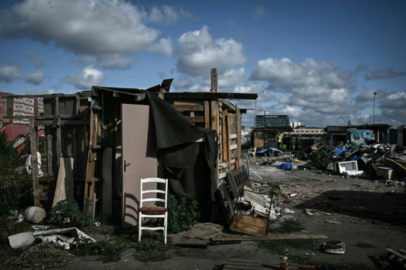 Un bidonville vidé de ses occupants, à Bordeaux, le 19 juillet 2023 © PHILIPPE LOPEZ