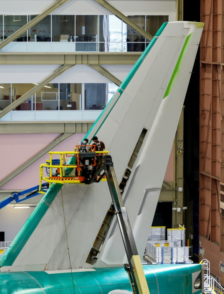 Des employés de l'usine de Boeing à Everett (nord-ouest), le 26 juin 2024 © Jennifer Buchanan