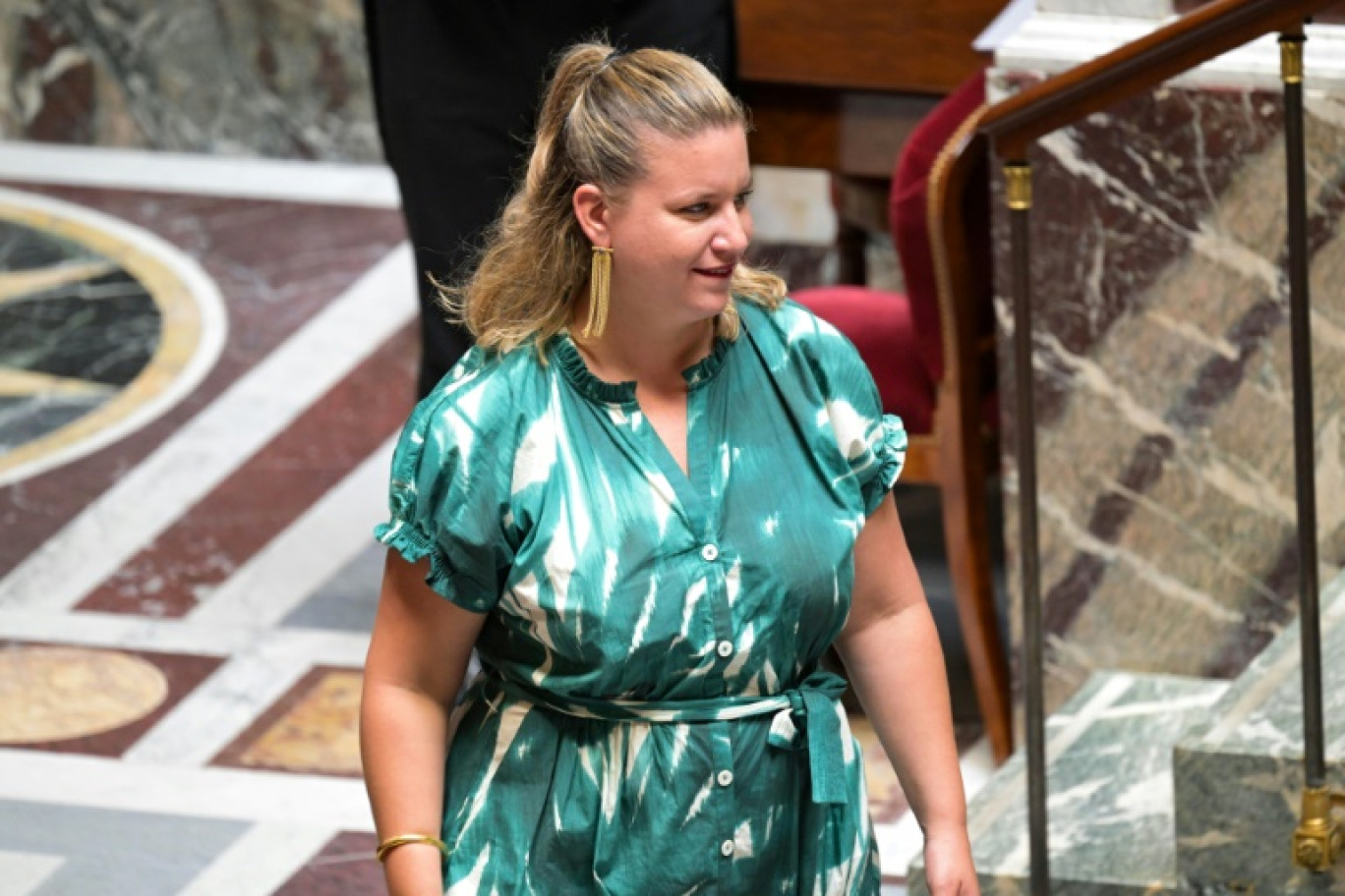 Mathilde Panot, la cheffe de file des députés de La France insoumise à l'Assemblée nationale, Paris, le 18 juillet 2024 © Bertrand GUAY