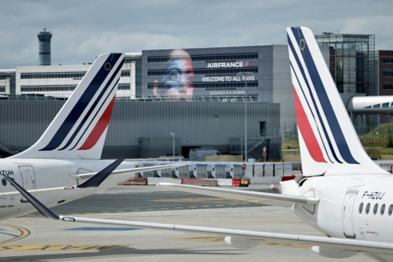 Le siège d'Air France à l'aéroport de Roissy, au nord de Paris, le 23 juillet 2024 © STEPHANE DE SAKUTIN