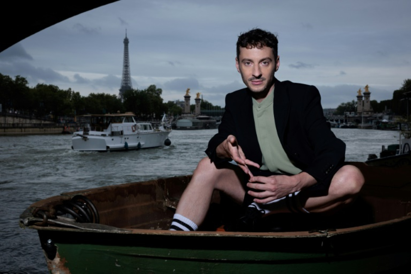 Thomas Jolly, directeur artistique de la cérémonie d'ouverture des Jeux olympiques, à Paris le 2 juillet 2024 © JOEL SAGET