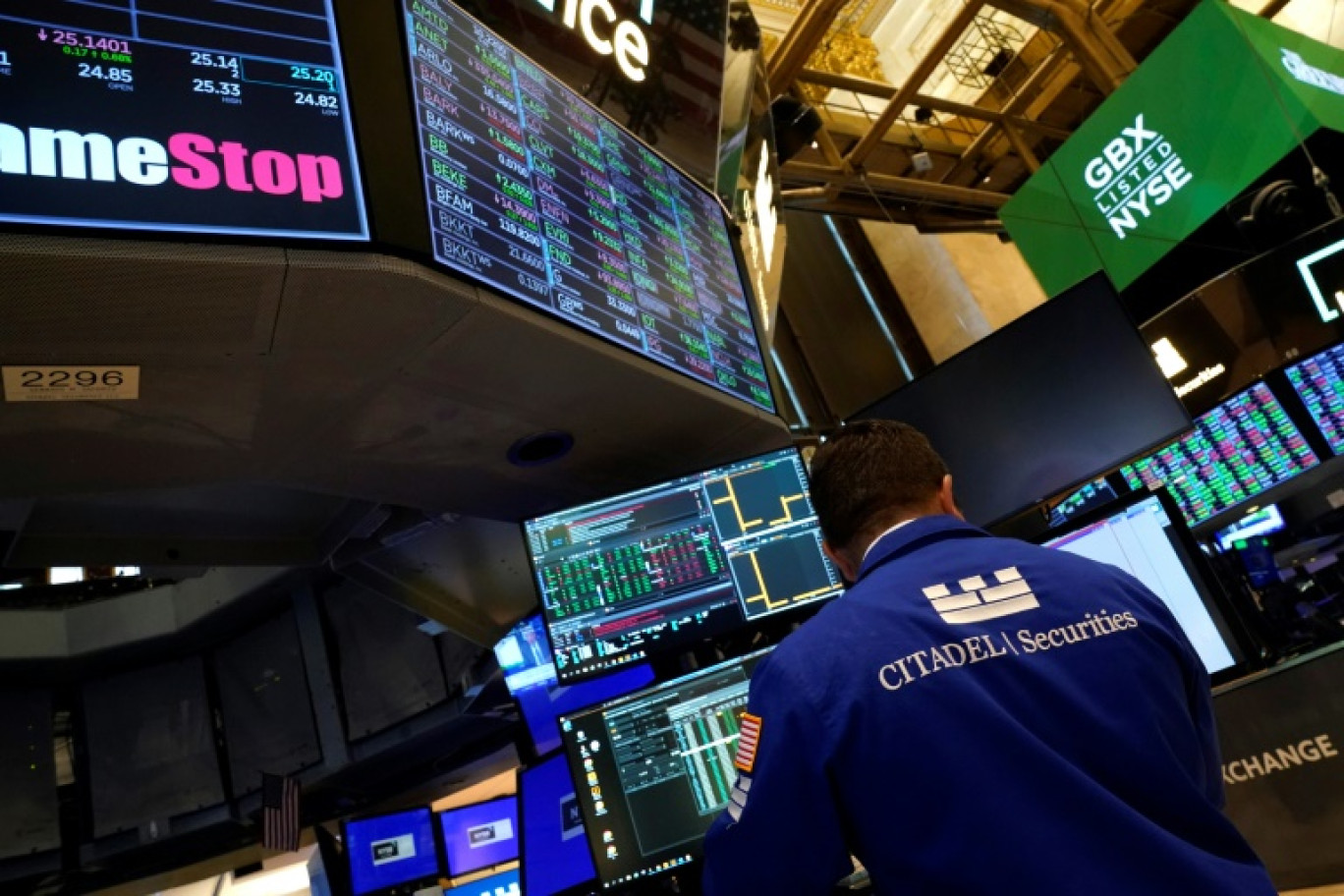 Un opérateur du New York Stock Exchange © TIMOTHY A. CLARY