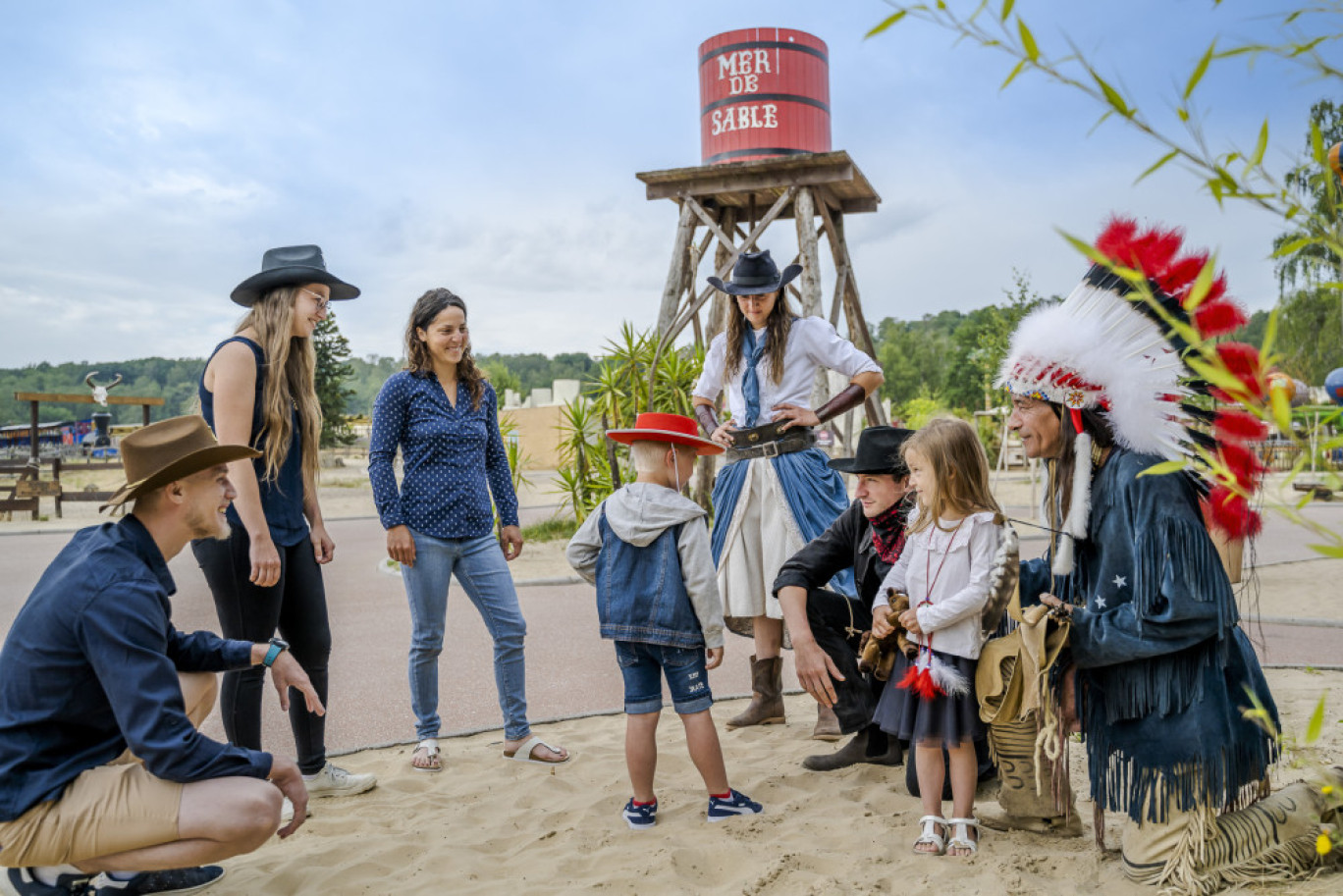 La Mer de Sable mise sur de nombreuses animations, dont des spectacles comme les nouvelles aventures du cowboy Willy West. (c) S.CAMBON 