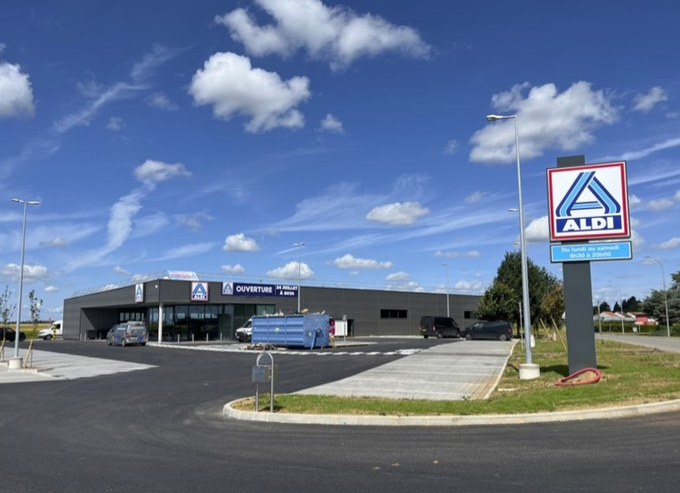 Le nouvel Aldi à Aumetz. © DR.