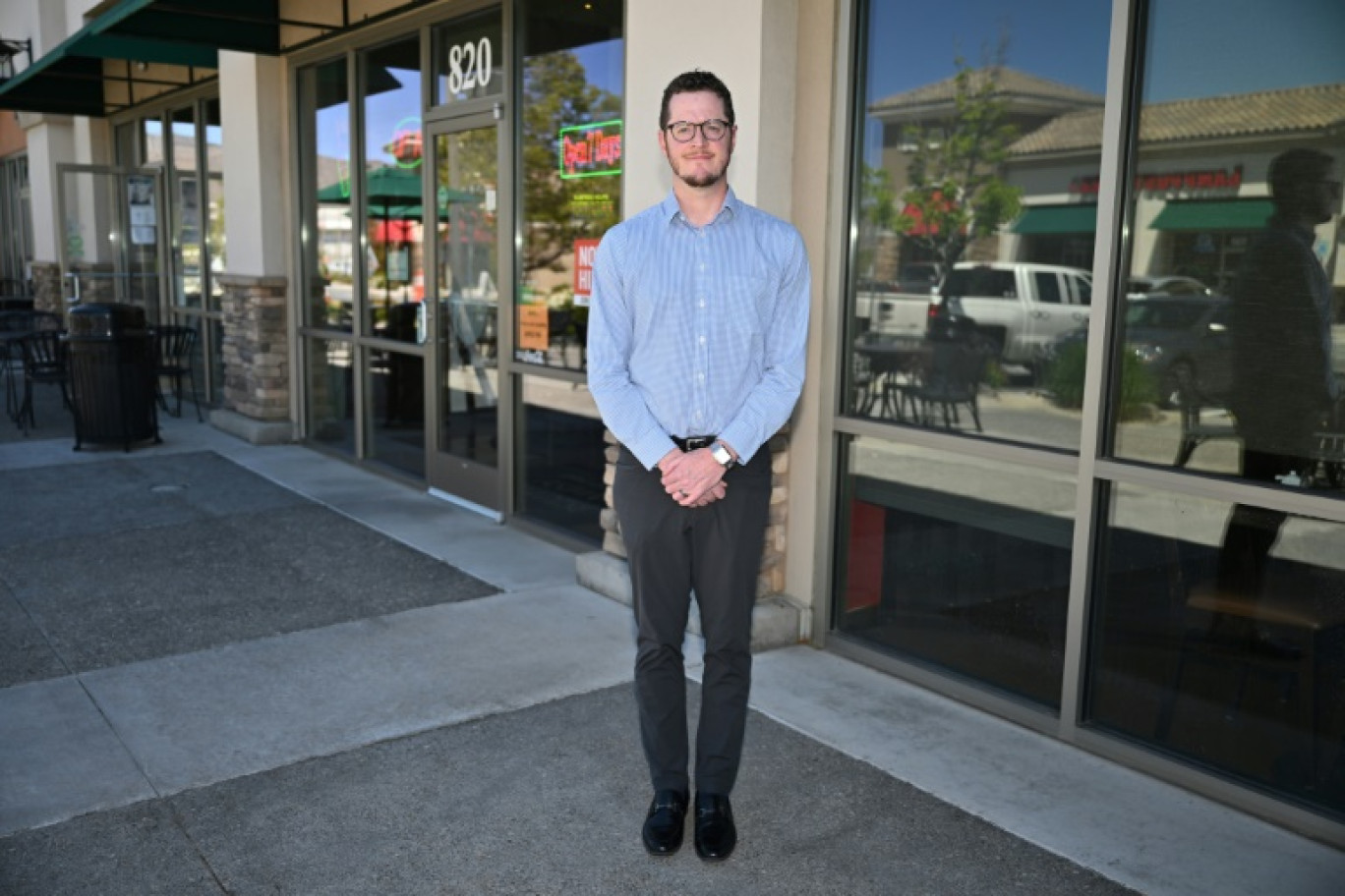 Josh Morris, directeur commercial et électeur qui craint une "dictature", le 9 mai 2024 à Reno, au Nevada © Robyn Beck