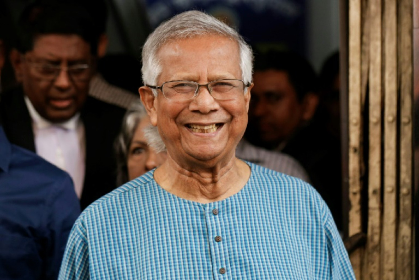 Muhammad Yunus à Dacca au Bangladesh le 3 mars 2024 © REHMAN ASAD