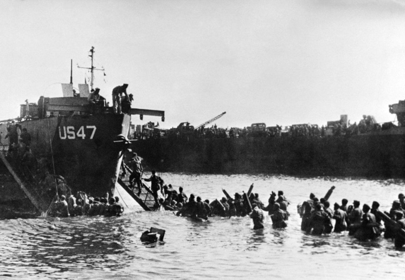 Le débarquement des troupes alliées, le 15 août 1944 à Saint-Tropez, dans le Var © -