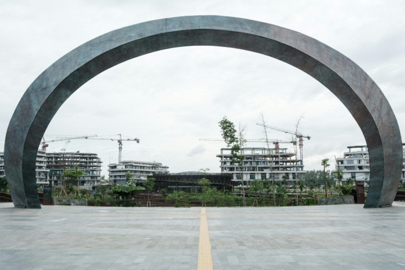 La future capitale de l'Indonésie Nusantara en cours de construction début juillet 2024 © Yasuyoshi CHIBA