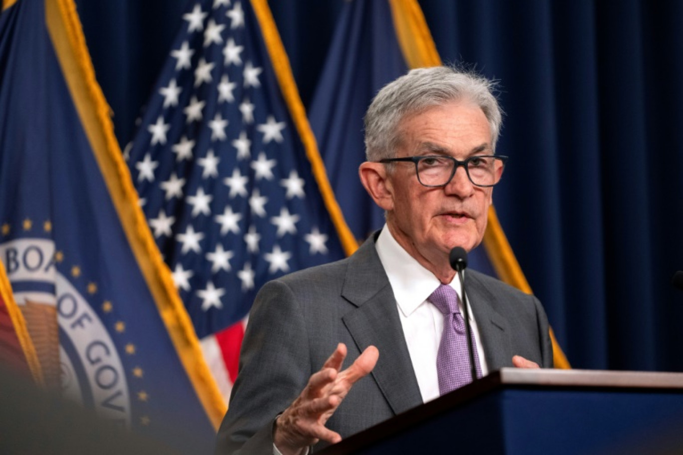 Le président de la Réserve fédérale américaine, Jerome Powell, à Washington, le 31 juillet 2024 © ROBERTO SCHMIDT