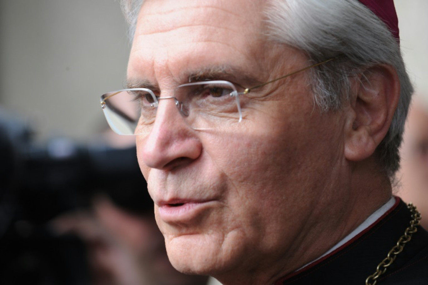 Mgr Jean-Michel Di Falco, le 14 septembre 2008, à Lourdes © ERIC CABANIS