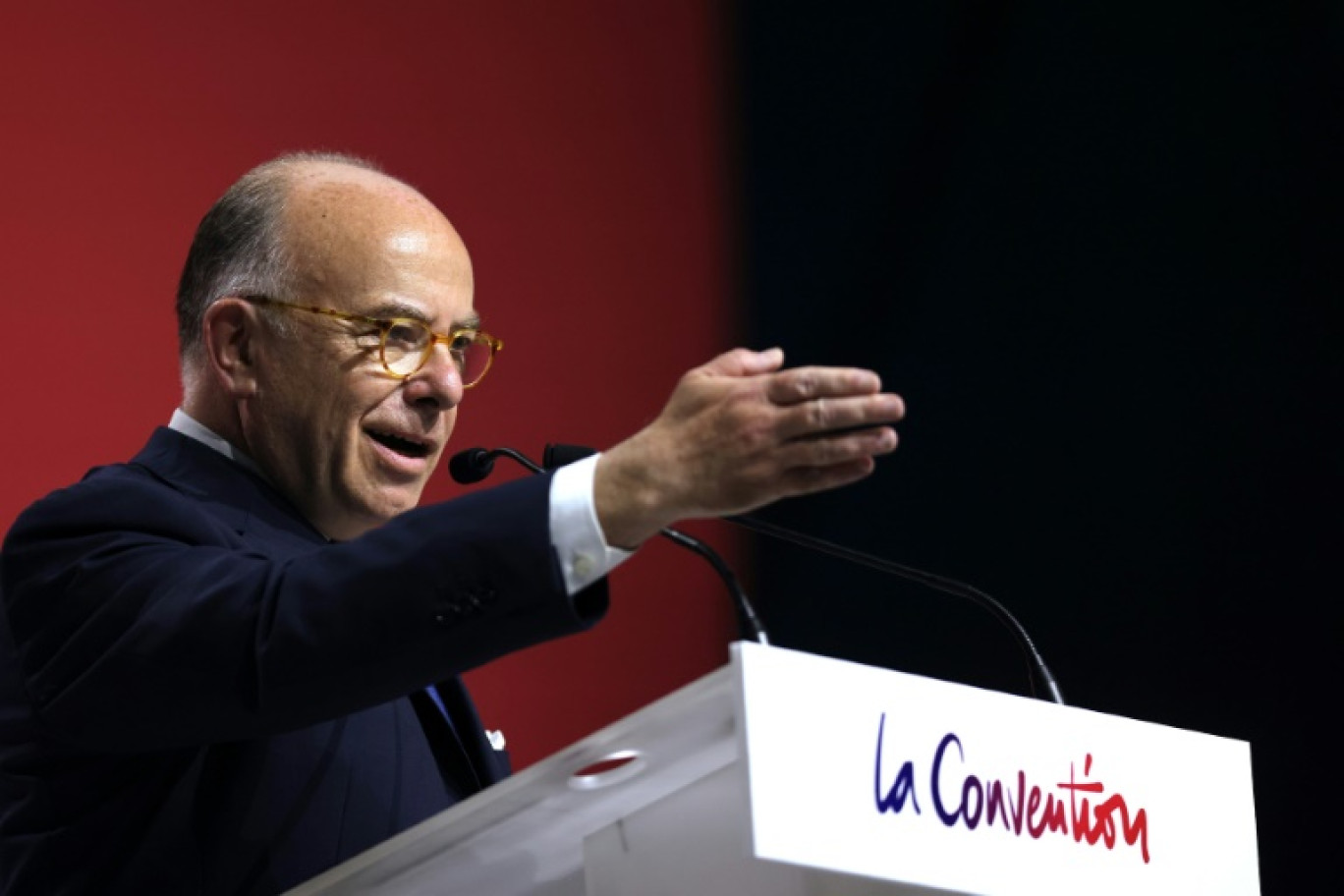 Bernard Cazeneuve lors du lancement de son mouvement, La Convention, le 10 juin 2023 à Créteil (Val-de-Marne) © Behrouz MEHRI