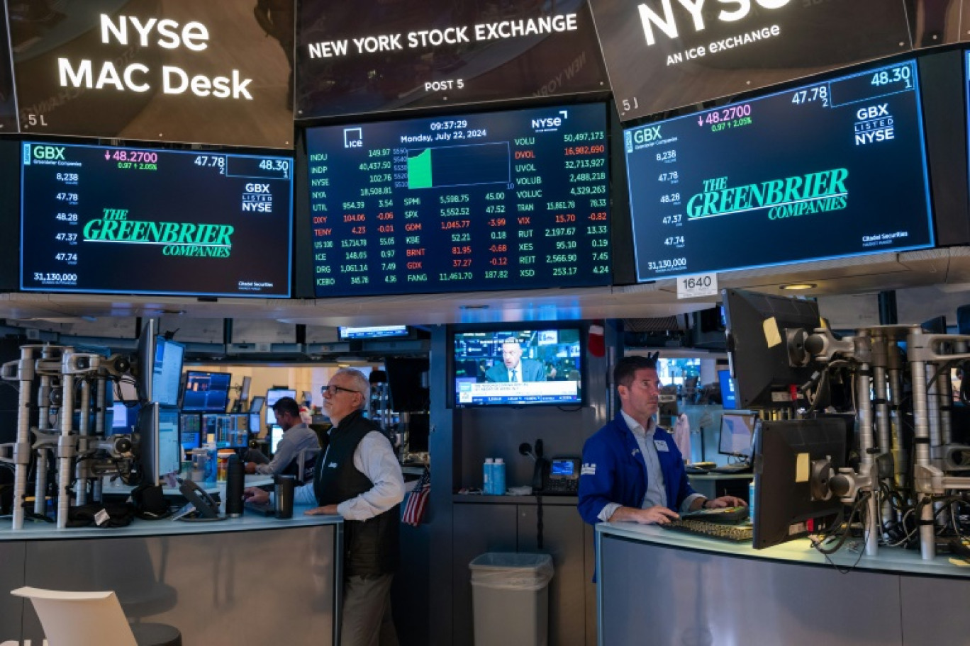 des opérateurs du New York Stock Exchange © SPENCER PLATT