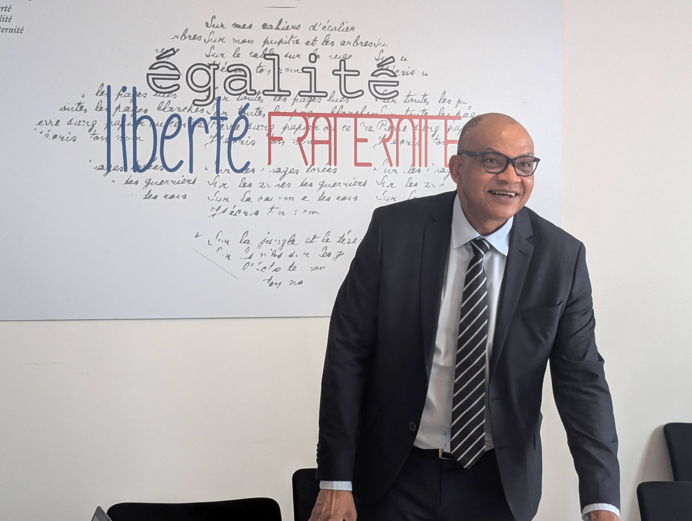 Le recteur de l’académie de Dijon, Pierre N’Gahane, a présenté les effectifs mais aussi les nouveautés attendues pour la rentrée 2024-2025. (@Aletheia Press /Nadège Hubert)